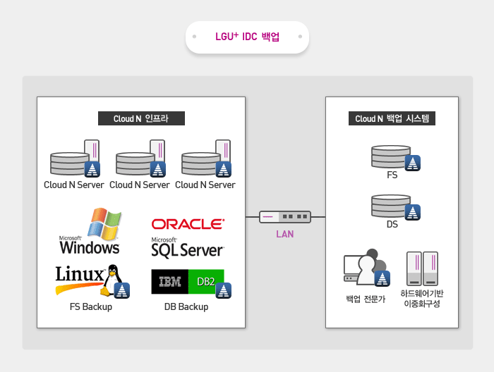 LGU IDC 백업